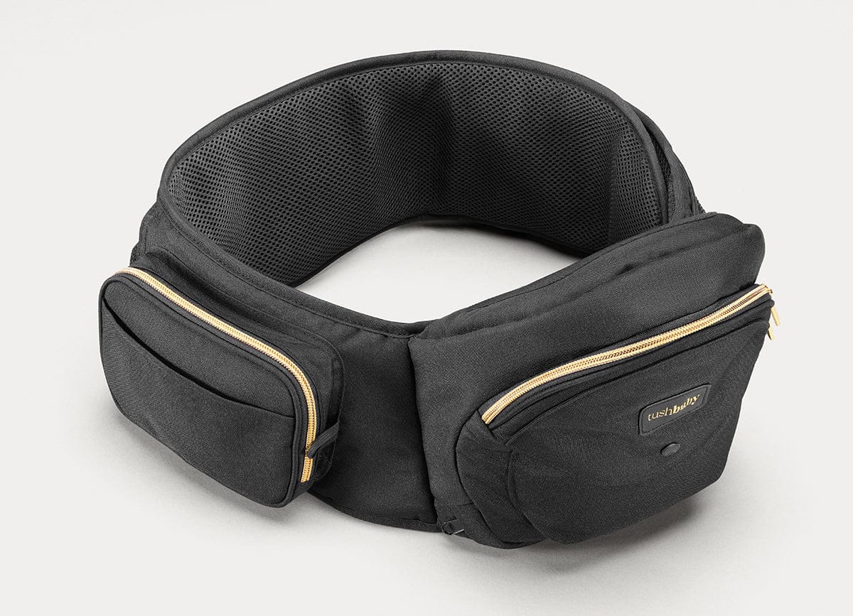 Tushbaby Hip Seat Carrier - Black / Gold - TB-BLACK-GOLD