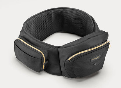 Tushbaby Hip Seat Carrier - Black / Gold - TB-BLACK-GOLD