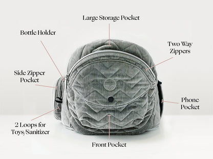 Tushbaby Hip Seat Carrier, Velvet - Orchid - TB-VELVET-ORCHID