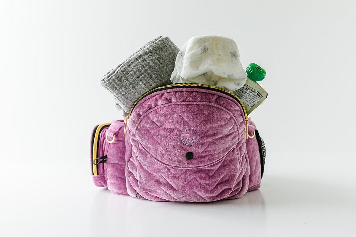 Tushbaby Hip Seat Carrier, Velvet - Orchid - TB-VELVET-ORCHID