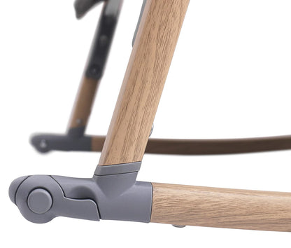 Tutti Bambini CoZee Air Bedside Crib - Oak / Charcoal - 211207-3590-USA