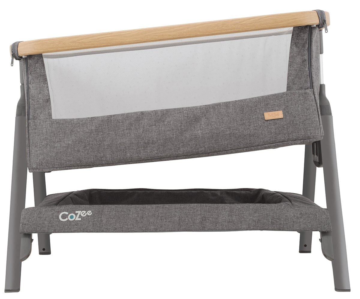 Tutti Bambini CoZee Bedside Crib - Oak / Charcoal - 211205-3590-USA