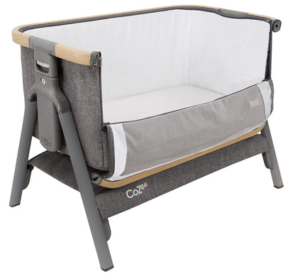 Tutti Bambini CoZee Bedside Crib - Oak / Charcoal - 211205-3590-USA