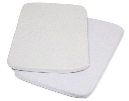 Tutti Bambini CoZee Fitted Sheets (2 Pack) - Grey / Cloud - 211215-9354