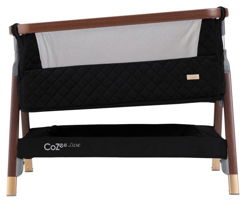 Tutti Bambini CoZee Luxe Bedside Crib - Walnut / Black