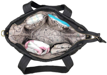 TWELVElittle Carry Love Tote Diaper Bag - Black - BG404BL