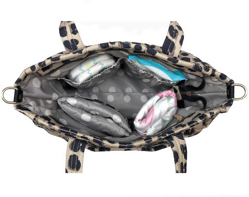 TWELVElittle Carry Love Tote Diaper Bag - Leopard - BG404LP