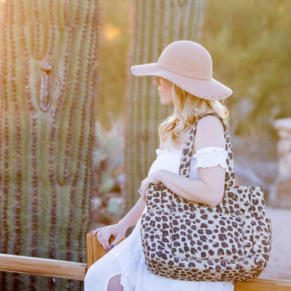 TWELVElittle Carry Love Tote Diaper Bag - Leopard - BG404LP