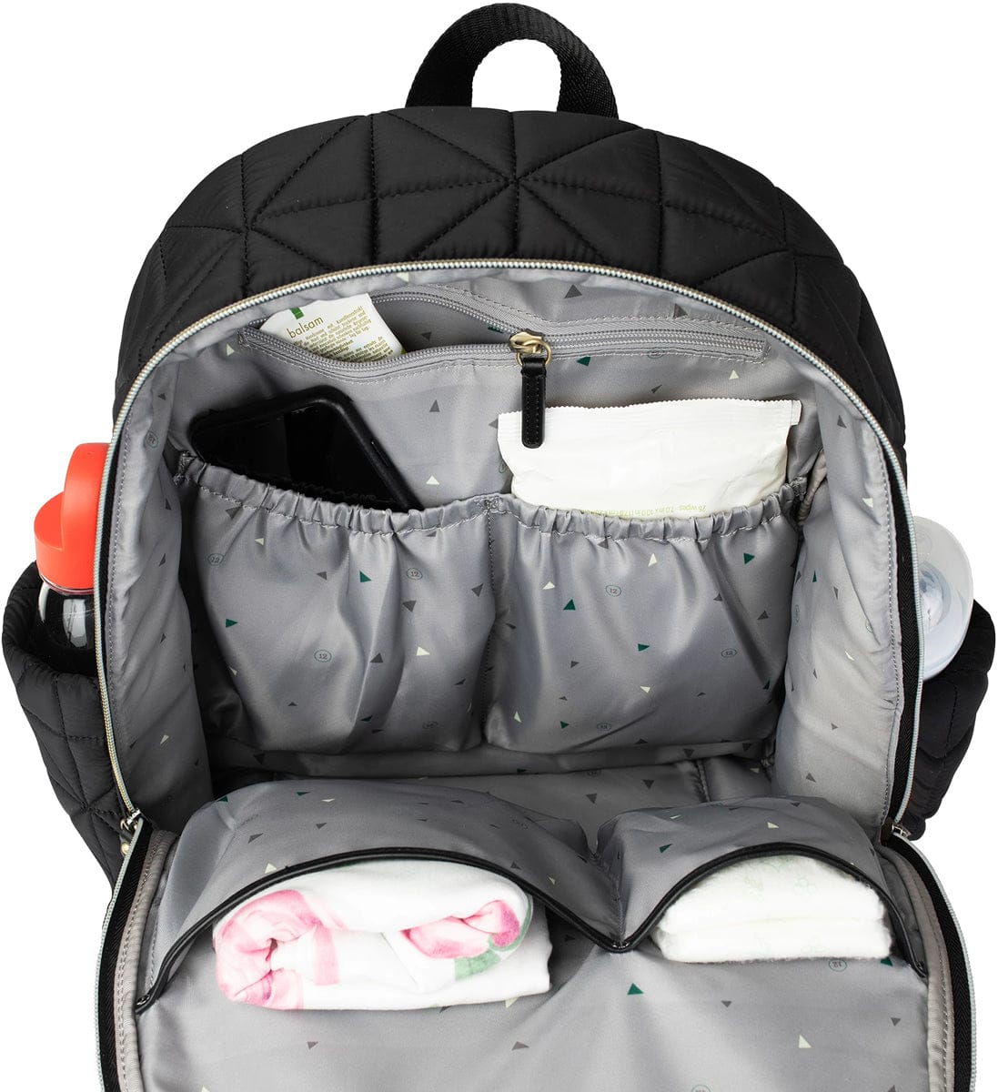 TWELVElittle Companion Backpack Diaper Bag  2.0 - Black - BG215BL