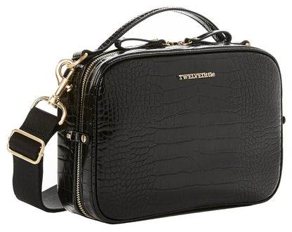 TWELVElittle Luxe Diaper Clutch - Black Croc