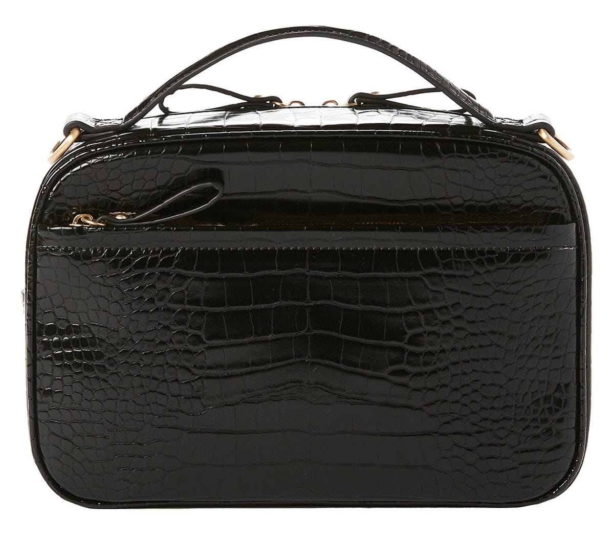 TWELVElittle Luxe Diaper Clutch - Black Croc