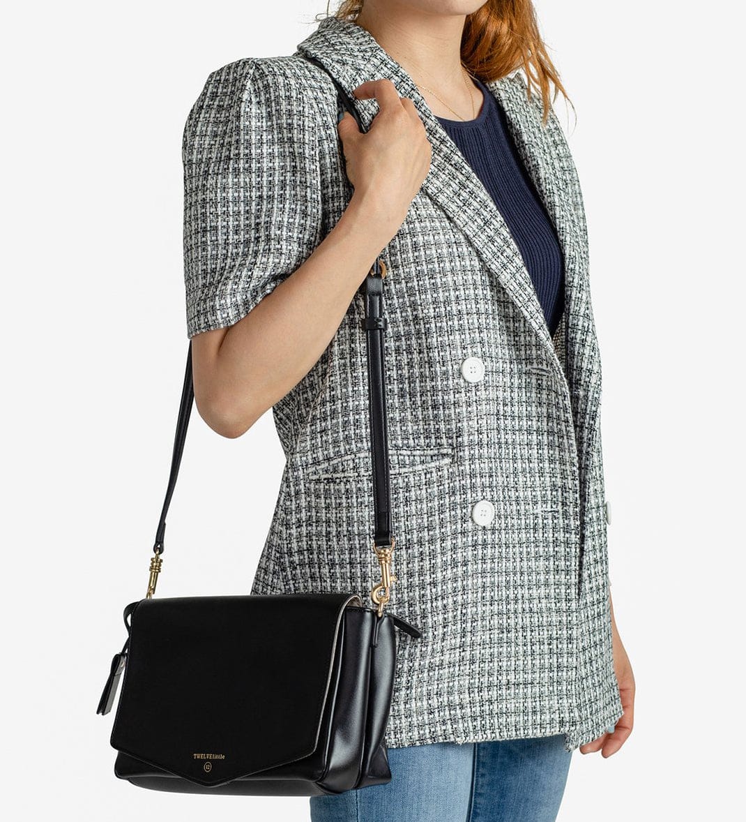 TWELVElittle Peek-a-boo Crossbody - Black - BG800BL