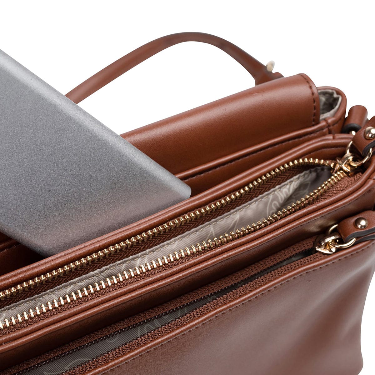 TWELVElittle Peek-a-boo Crossbody - Toffee - BG800TF