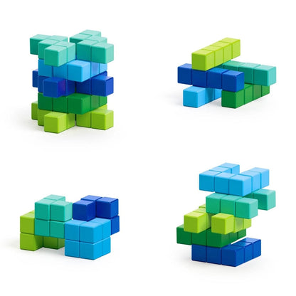 Ukidz PIXIO Abstract Series AMPHIBIO - 60 Magnetic Blocks in 5 Colors - 1020202