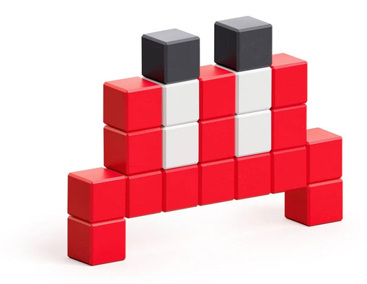 Ukidz PIXIO Mini Monster Crabb - 21 Magnetic Blocks in 3 Colors - 1050208