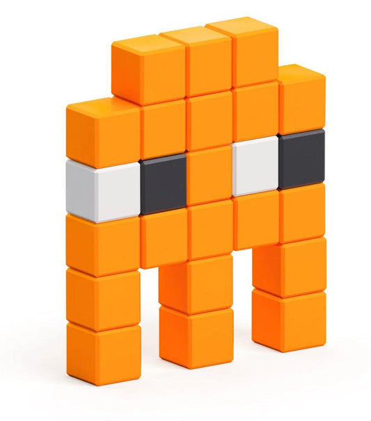 Ukidz PIXIO Mini Monster Ghost - 24 Magnetic Blocks in 3 Colors - 1050202