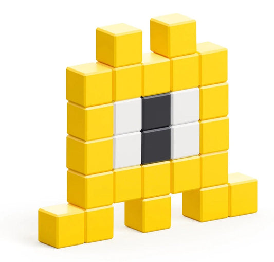 Ukidz PIXIO Mini Monster Helix - 27 Magnetic Blocks in 3 Colors - 1050205