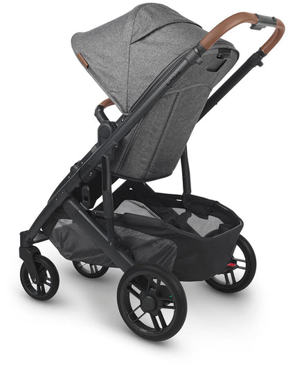 UPPAbaby CRUZ V2 Stroller + Bassinet - Greyson (Charcoal Melange/Carbon/Saddle Leather)