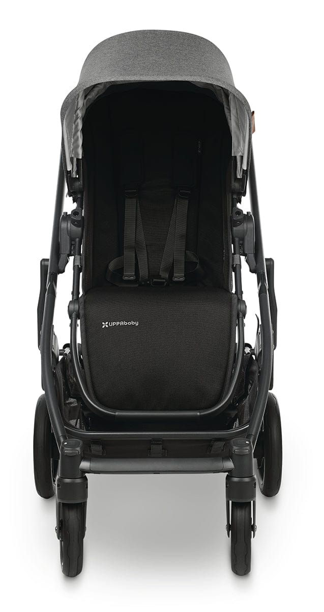 UPPAbaby CRUZ V2 Stroller + Bassinet - Greyson (Charcoal Melange/Carbon/Saddle Leather)