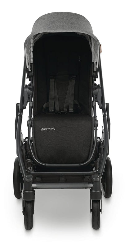 UPPAbaby CRUZ V2 Stroller + Bassinet - Greyson (Charcoal Melange/Carbon/Saddle Leather)