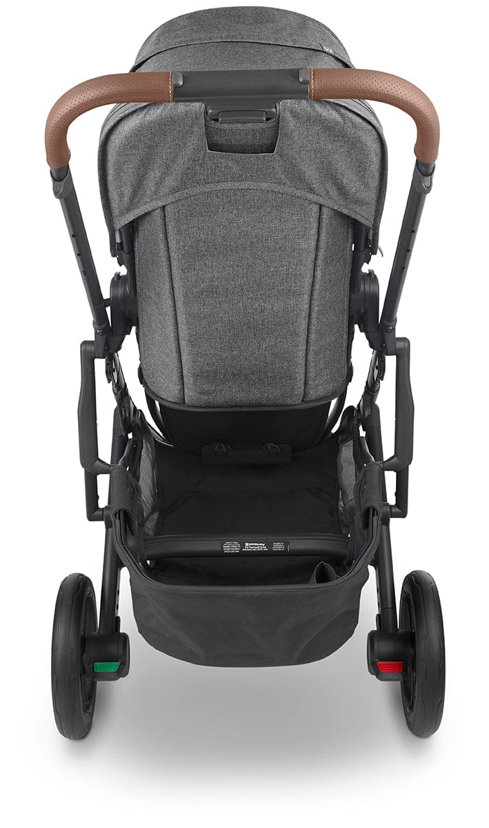 UPPAbaby CRUZ V2 Stroller + Bassinet - Greyson (Charcoal Melange/Carbon/Saddle Leather)
