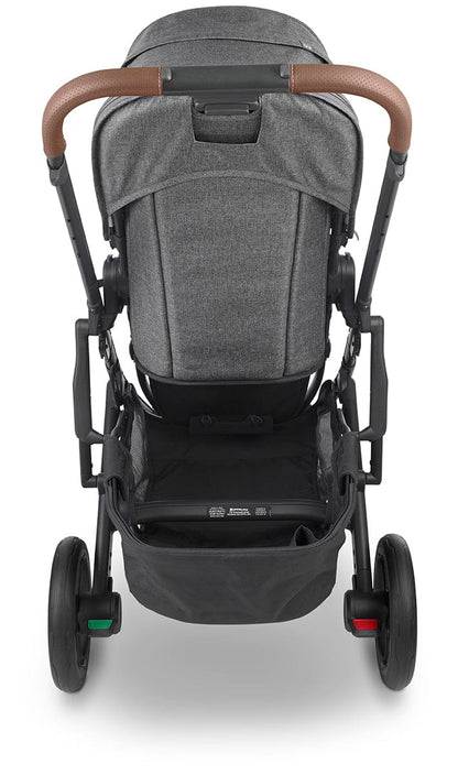 UPPAbaby CRUZ V2 Stroller + Bassinet - Greyson (Charcoal Melange/Carbon/Saddle Leather)