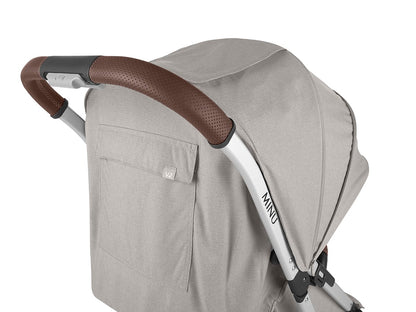 UPPAbaby MINU V2 Compact Stroller - Stella (Grey Melange / Silver / Chestnut Leather)