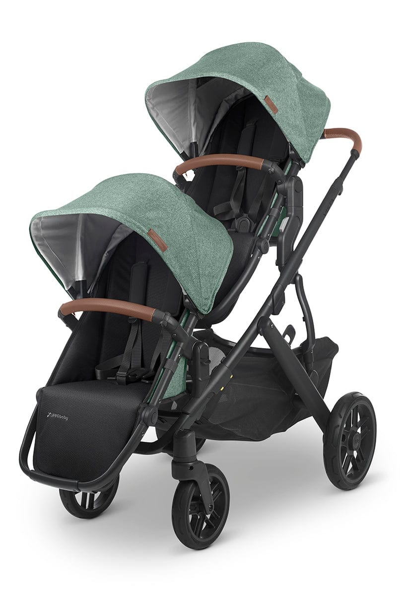 UPPAbaby RumbleSeat V2- Gwen (Green Melange / Carbon / Saddle Leather)
