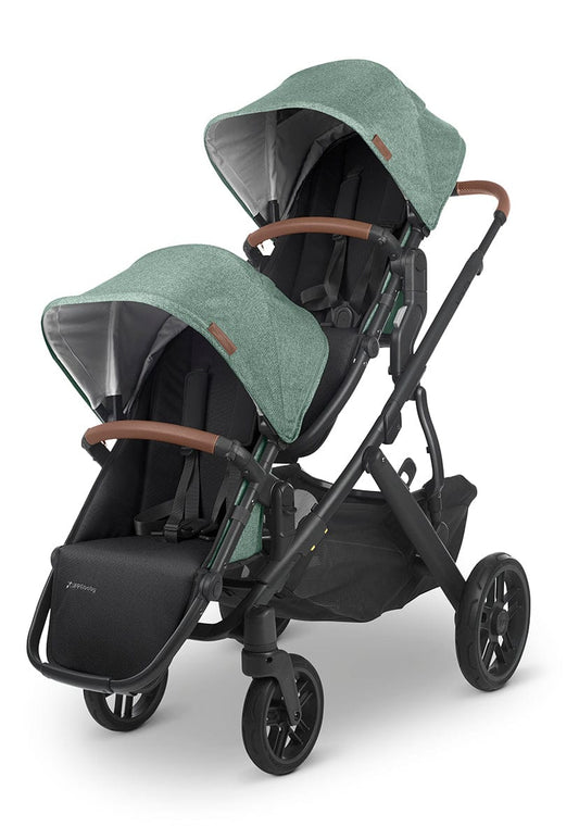 UPPAbaby RumbleSeat V2- Gwen (Green Melange / Carbon / Saddle Leather)