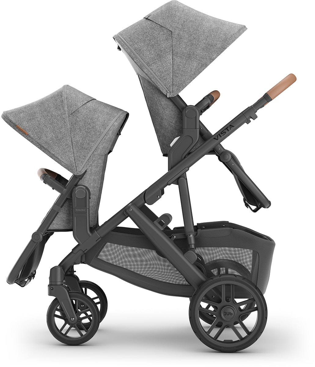 UPPAbaby VISTA V2 Double Stroller + MESA MAX Travel System Bundle with Rumble Seat V2+ - Gregory