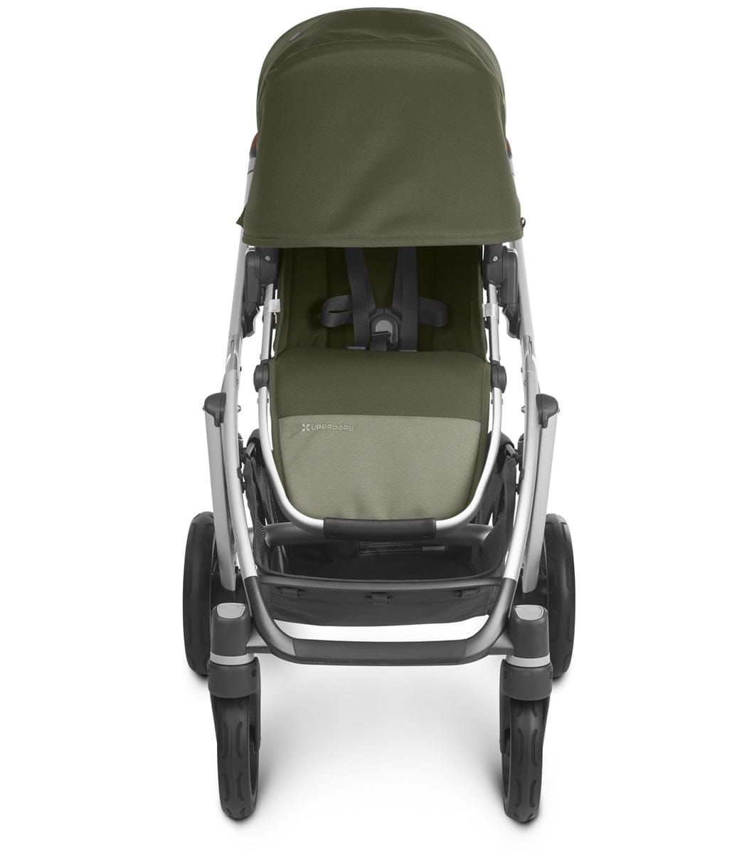 UPPAbaby Vista V2 Single-to-Double Stroller - Hazel (Olive/Silver/Saddle Leather)