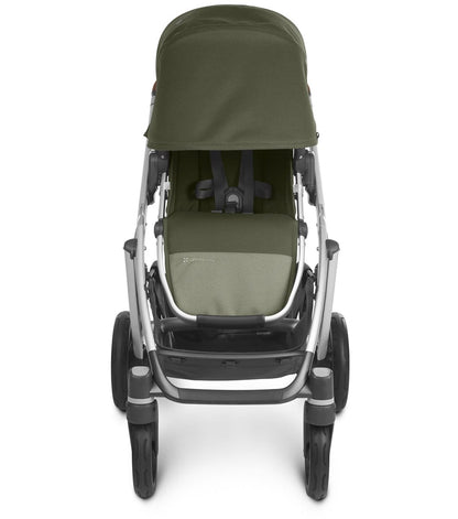 UPPAbaby Vista V2 Single-to-Double Stroller - Hazel (Olive/Silver/Saddle Leather)