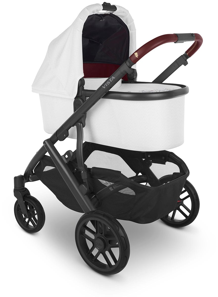 UPPAbaby VISTA V2 Single-to-Double Stroller + PiggyBack Ride-Along Bundle - Jade Rabbit - 0320-VIS-US-RAB-0217