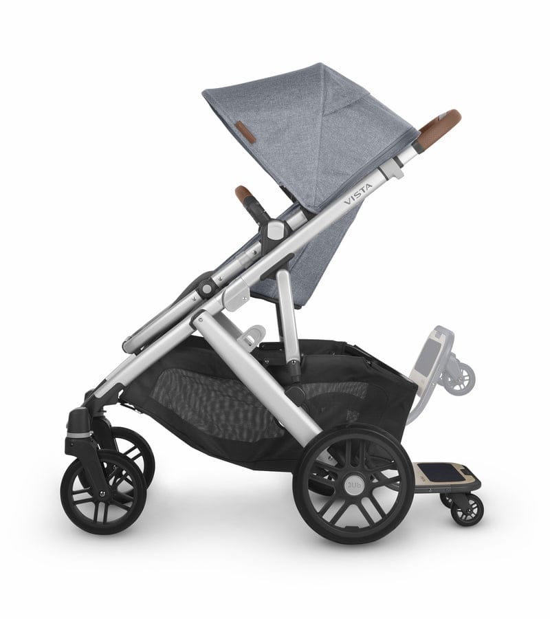 UPPAbaby VISTA V2 Single-to-Double Stroller + PiggyBack Ride-Along Bundle - Jade Rabbit - 0320-VIS-US-RAB-0217
