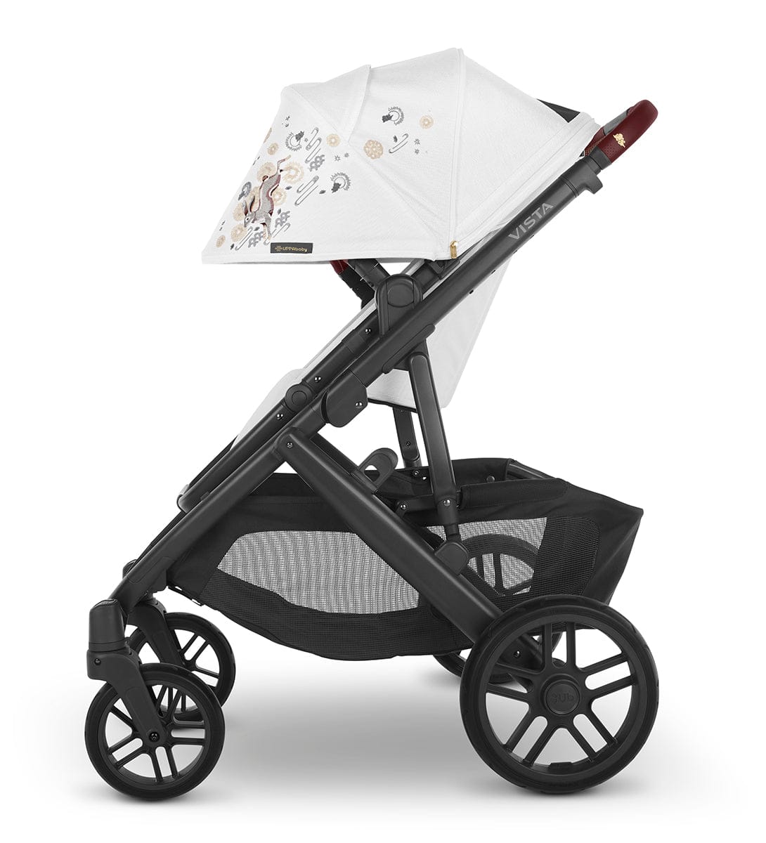 UPPAbaby VISTA V2 Single-to-Double Stroller + PiggyBack Ride-Along Bundle - Jade Rabbit - 0320-VIS-US-RAB-0217