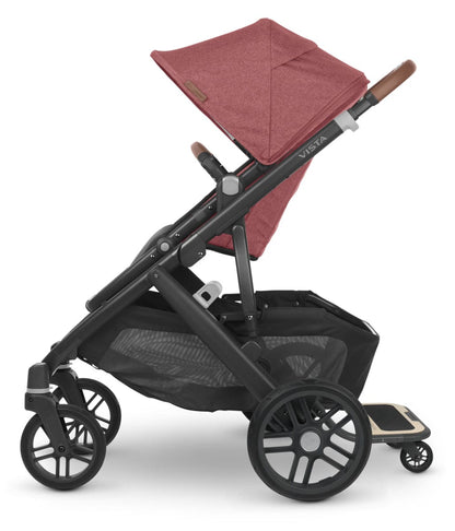 UPPAbaby VISTA V2 Single-to-Double Stroller + PiggyBack Ride-Along Bundle - Lucy - 0320-VIS-US-LCY-0217