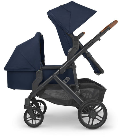 UPPAbaby VISTA V2 Twin Double Stroller Bundle - Noa (Navy/Carbon/Saddle Leather)