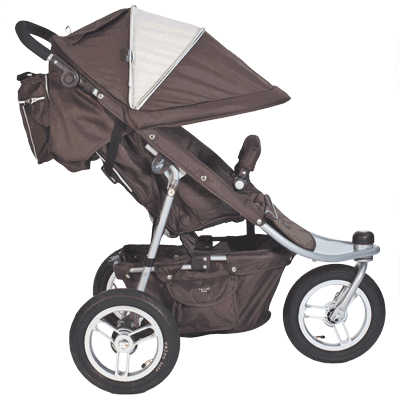 Valco Trimode EX Single Jogging Stroller Hot Chocolate - TRI1034
