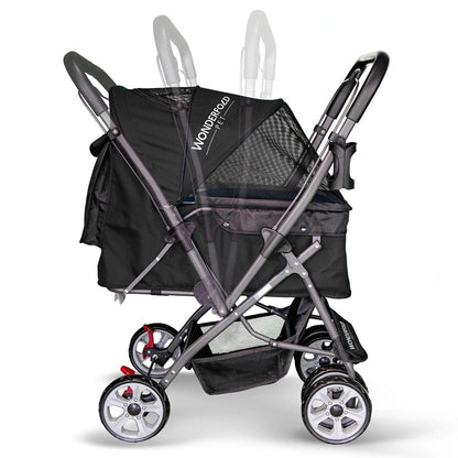 WonderFold Pet Stroller - Black