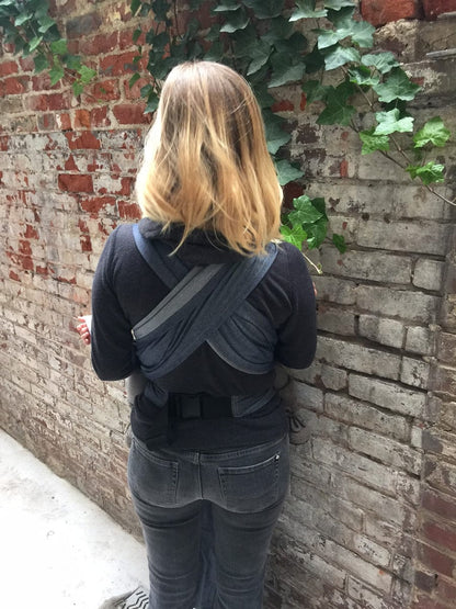 XOXO Buckle Wrap Baby Carrier, Eco2 Collection - Denim?ish