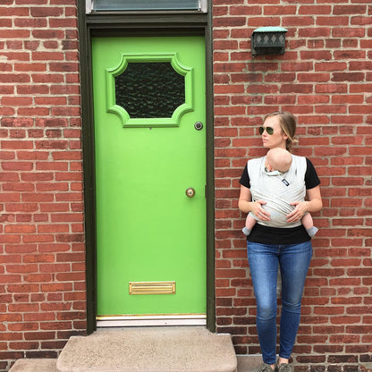 XOXO Buckle Wrap Baby Carrier, Repreve Collection - Grayscale - BW1-REGR