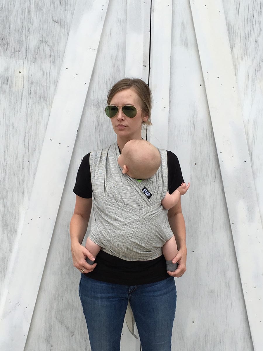 XOXO Buckle Wrap Baby Carrier, Repreve Collection - Grayscale - BW1-REGR