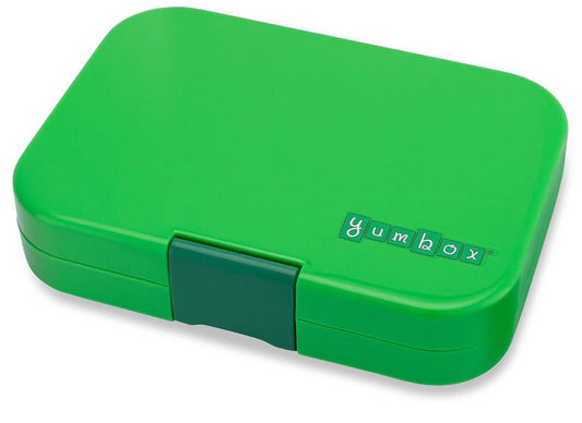 Yumbox Leakproof Bento Lunchbox, Panino - Bamboo Green / Shark Tray - BGII202110SK