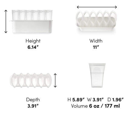 Zip Top Breast Milk Storage Bag 6 Set + Freezer Tray - Frost - ZB-BMSB6-0