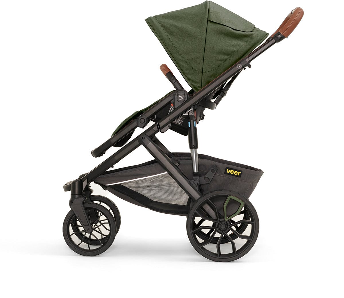 Veer Switch&Roll Luxe Single-to-Double Stroller + Color Kit Luxe Bundle - Green Jasper - SBSEAT-SBROLL-SKIT-2-GJAS