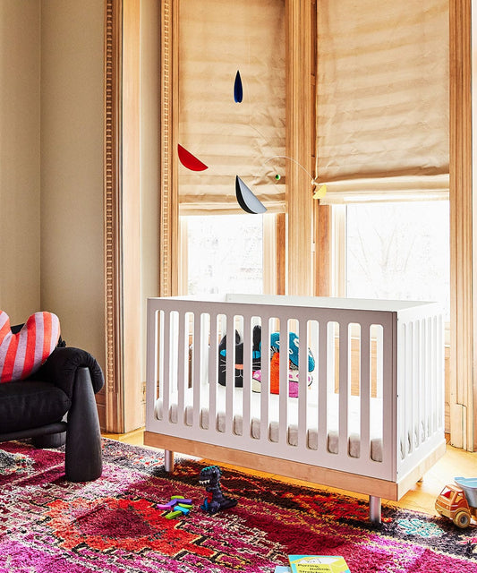 Oeuf Classic Crib - White/Birch - 2CR001