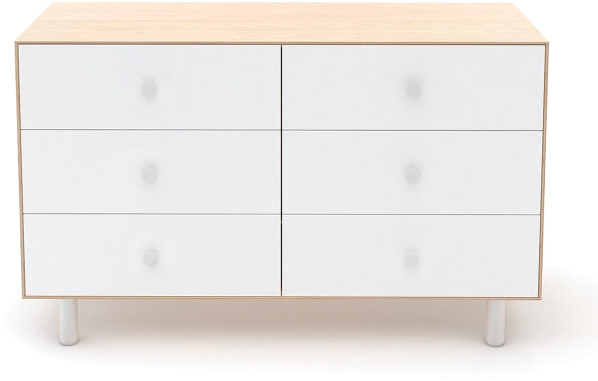 Oeuf 6 Drawer Dresser - Classic - White/Birch - 1M6D-C-01