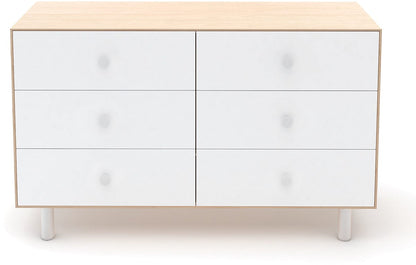 Oeuf 6 Drawer Dresser - Classic - White/Birch - 1M6D-C-01