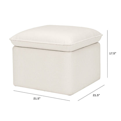 Babyletto Cali Storage Ottoman - Performance Cream Eco-Weave - M20985PCMEW