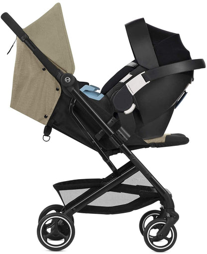 Cybex Beezy + Aton 2 Travel System Bundle - Classic Beige / Deep Black - 521000699-521001427